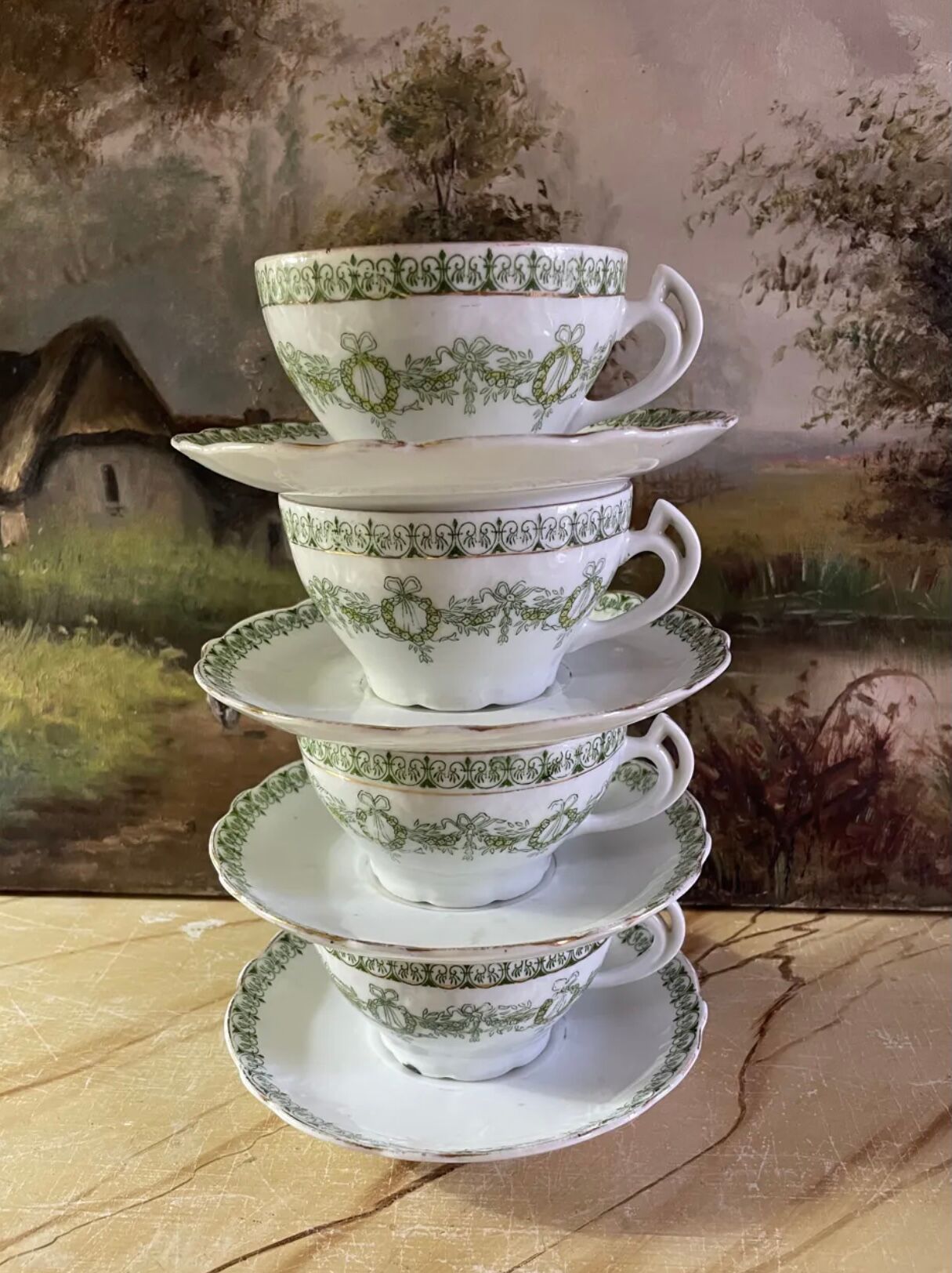 Fine porcelain tea cups