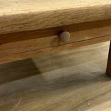 Solid stripped oak farmhouse coffee table