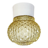 Vintage White Porcelain Ceiling Light, 1970s