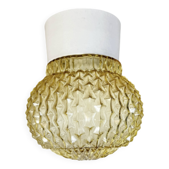Vintage White Porcelain Ceiling Light, 1970s
