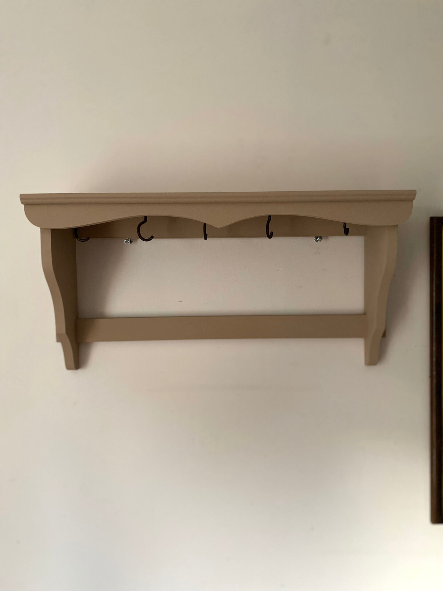 Antique wooden wall shelf