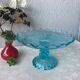 Art Deco molded glass compotier