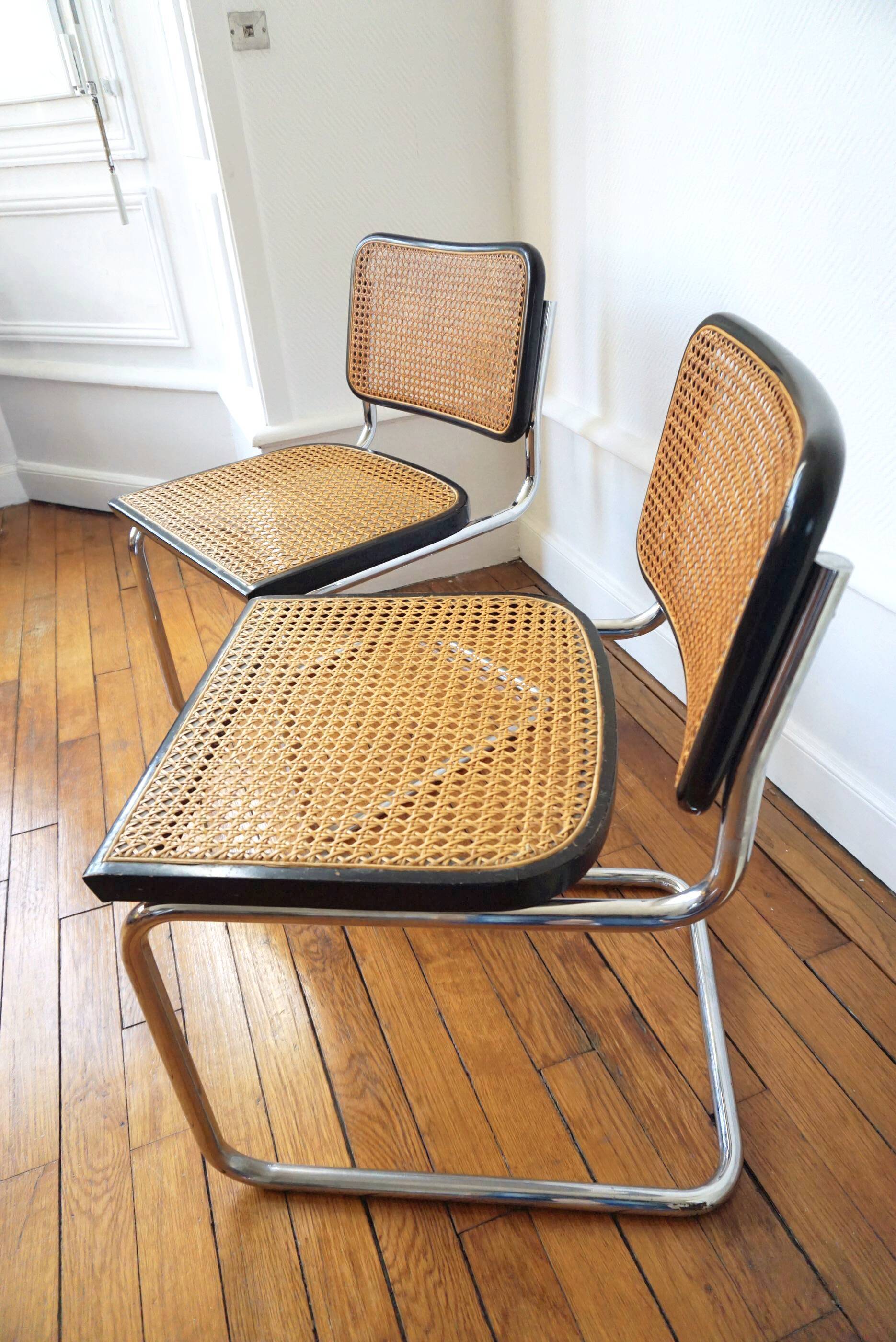 Pair of Cesca B32 chairs by Marcel Breuer