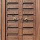 Indian door in old teak piece and patina of origin