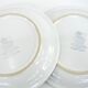 6 small white stoneware dessert plates - floral decoration - Country Charm Collection