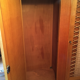 Wooden cabinet and rattan 60s