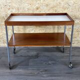 1960s 1970s serving trolley walnut teak Walter Wirz for Wilhelm Renz Design