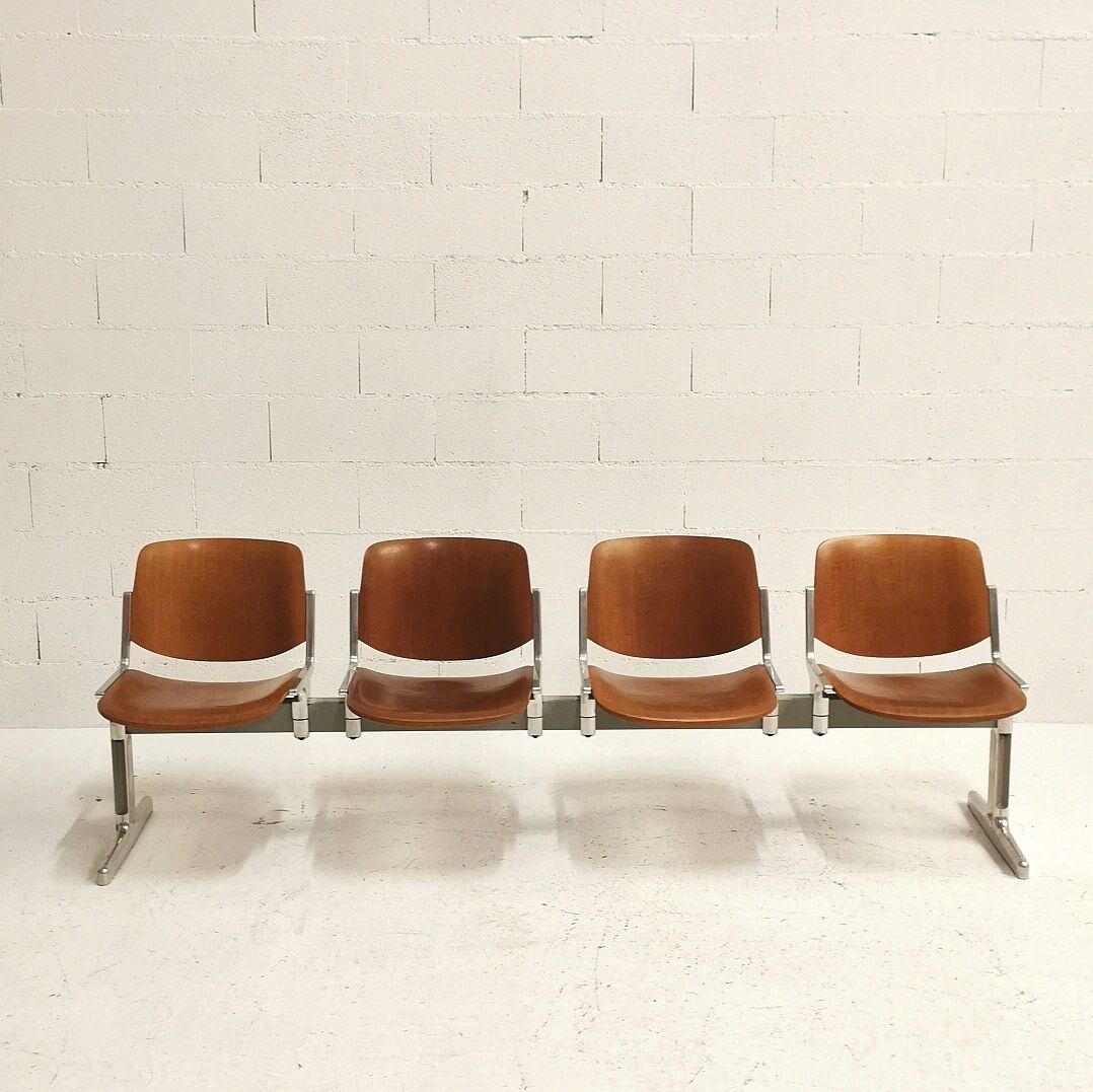 Bench 4 places, Giancarlo Piretti, Anonima Castelli, 1970