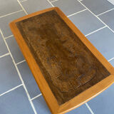 Coffee table wood and ceramic Alain Guyot