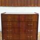Chest of drawers vintage spindle feet