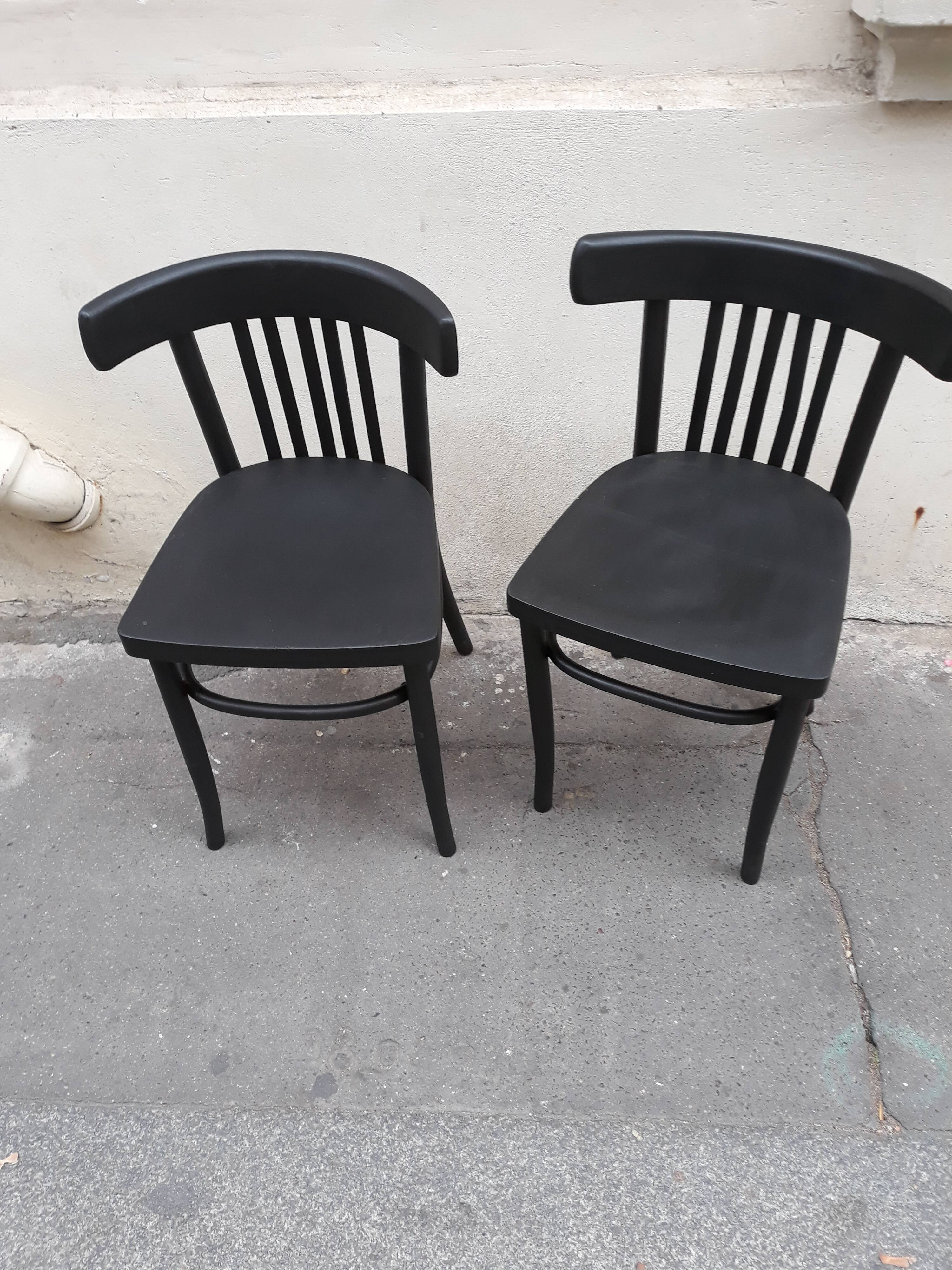 Pair of vintage bistro chairs