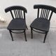 Paire de chaises bistro vintage