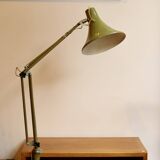 Olive green workshop lamp 1960