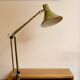Olive green workshop lamp 1960