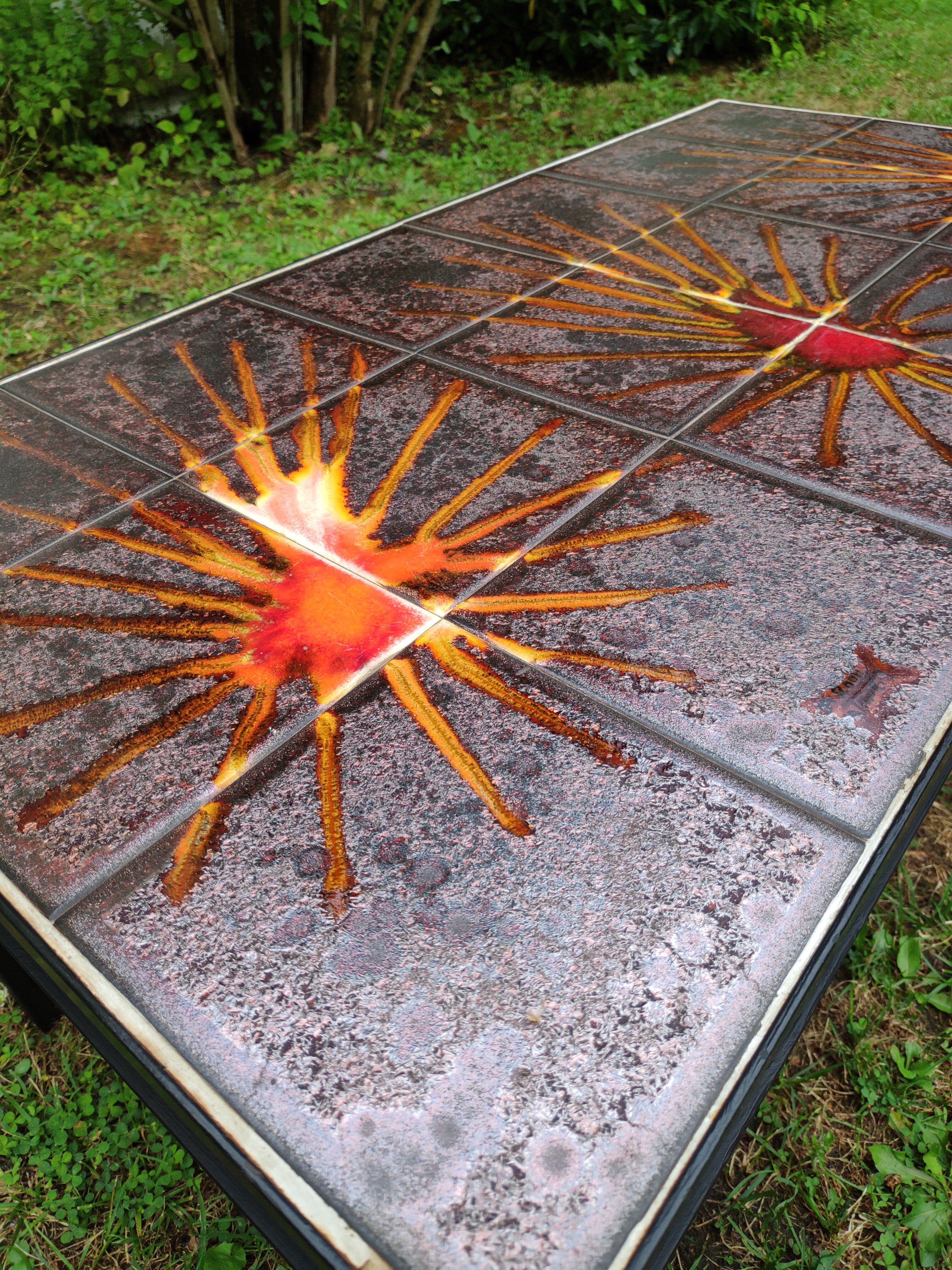 Vintage coffee table La Roue Vallauris