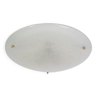 Round Murano glass ceiling light by Hillebrand, Germany, 1970s.