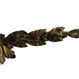 Fronton ancien français en bronze doré