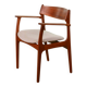 Danish Teak Desk- Armchair by Erik Buch for Oddense Maskinsedkeri, 1960s