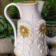 Vase céramique barbotine Italienne à anse