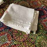 Set 4 honeycomb towels with different monogram