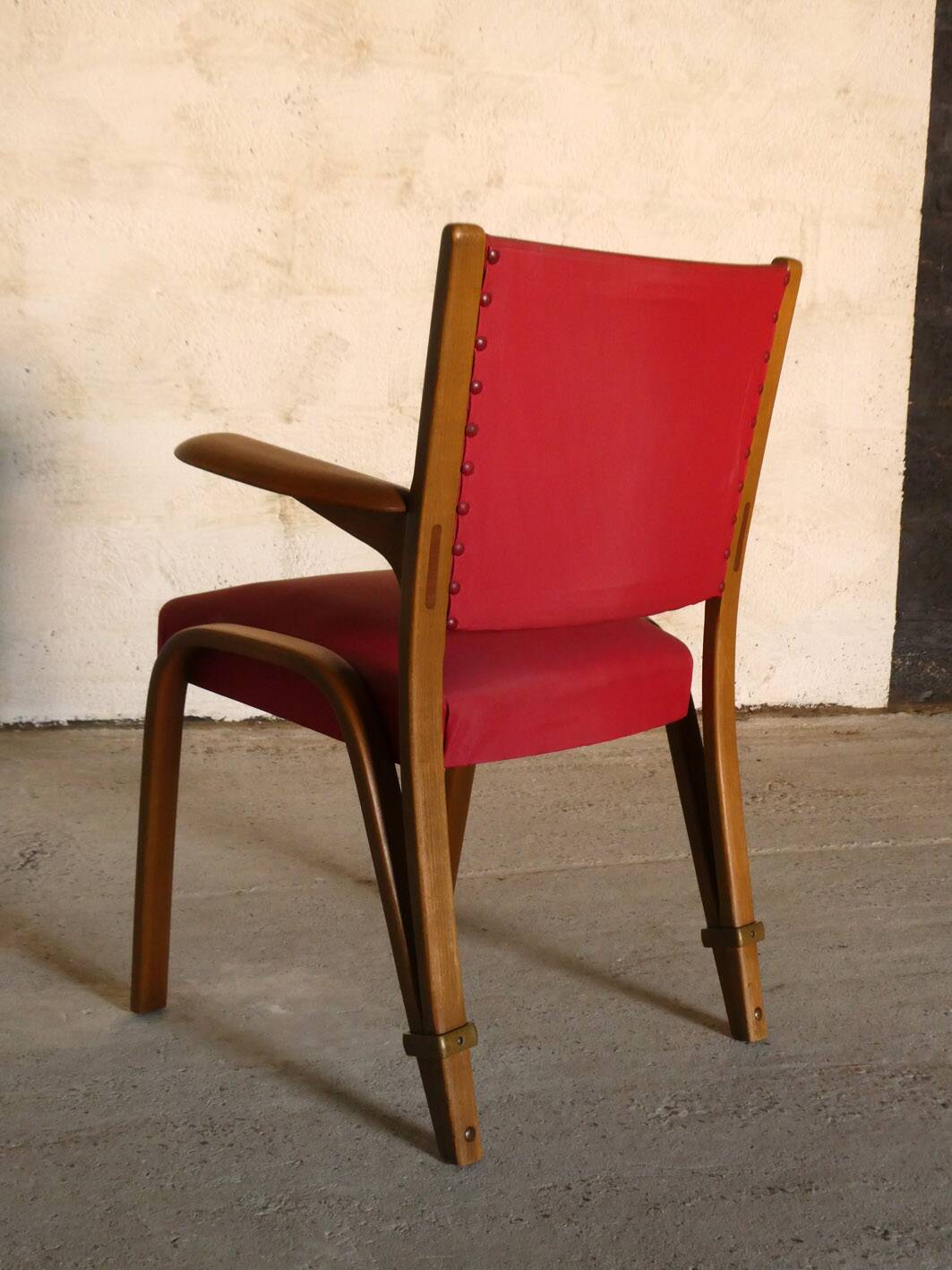 fauteuil Bow Wood, Steiner, 1950