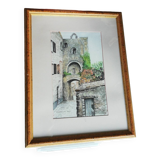 Watercolor greoux les Bains Ochs Herbert