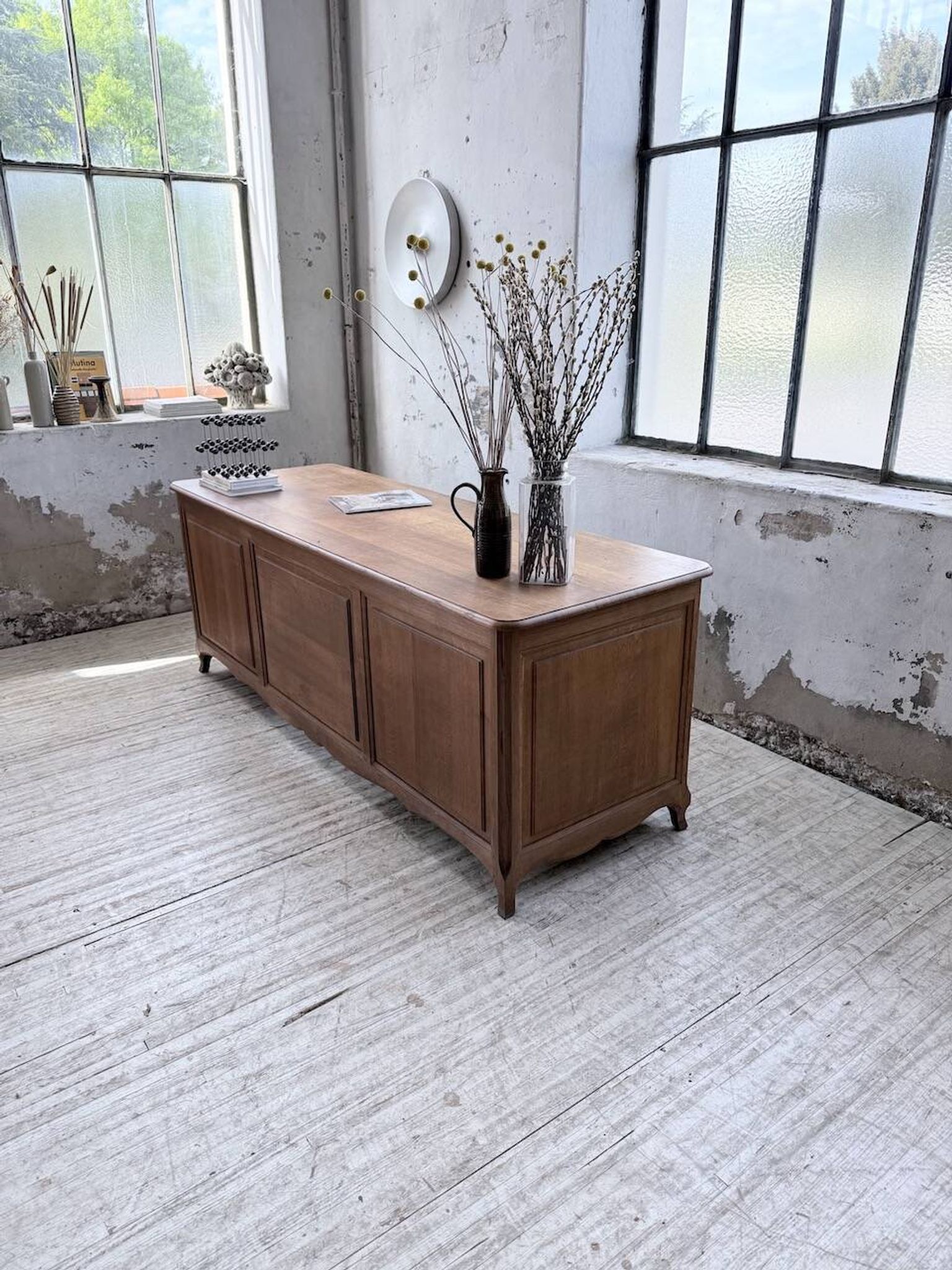 Oak desk or counter 1960