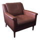 Mid-century leather armchair, Denmark, 1960s