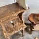 Tabouret de traite vintage