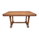 Table bureau extensible Art Déco 1930 piétement en accolades