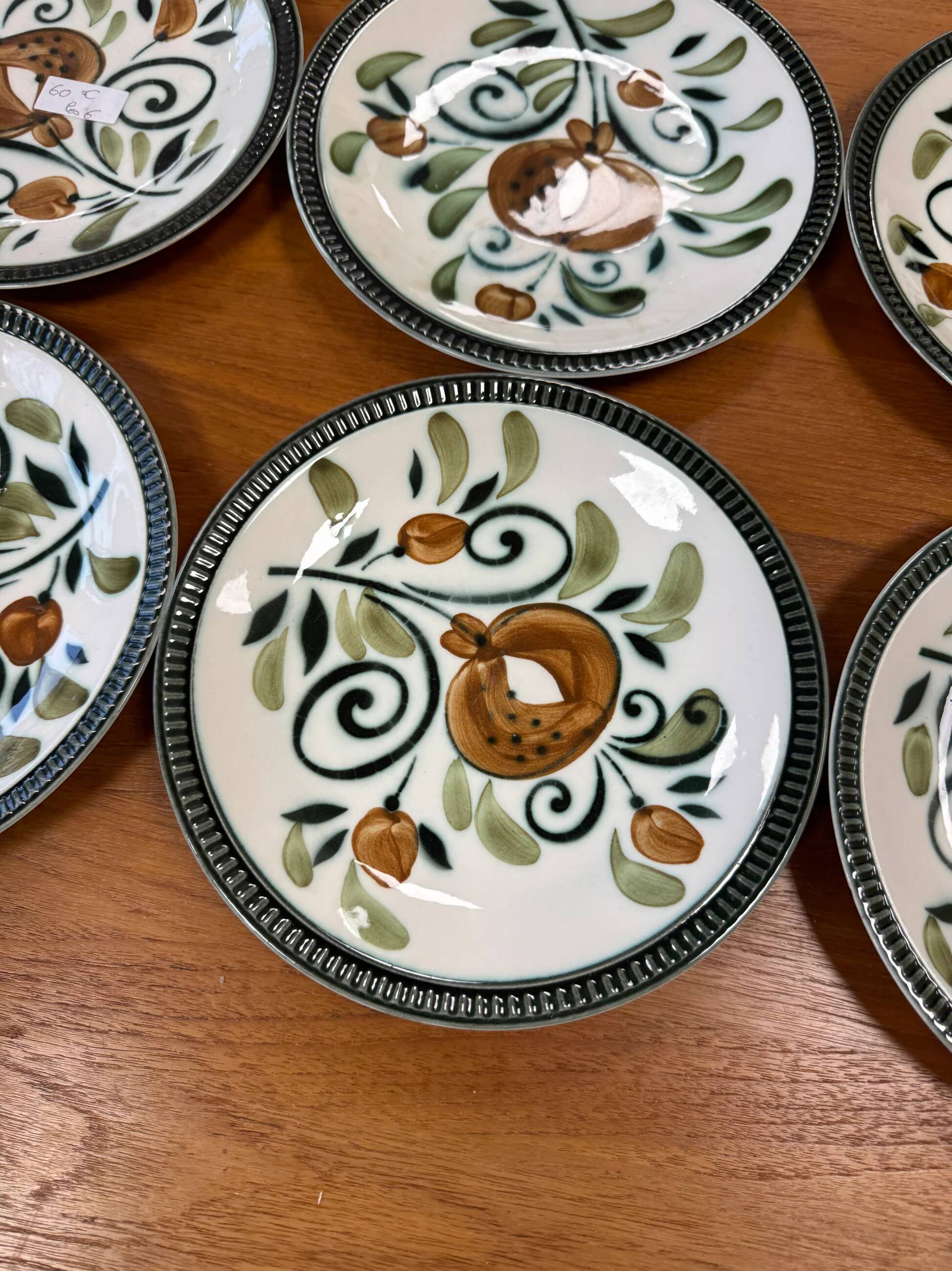 Boch La Louvière patterned plates