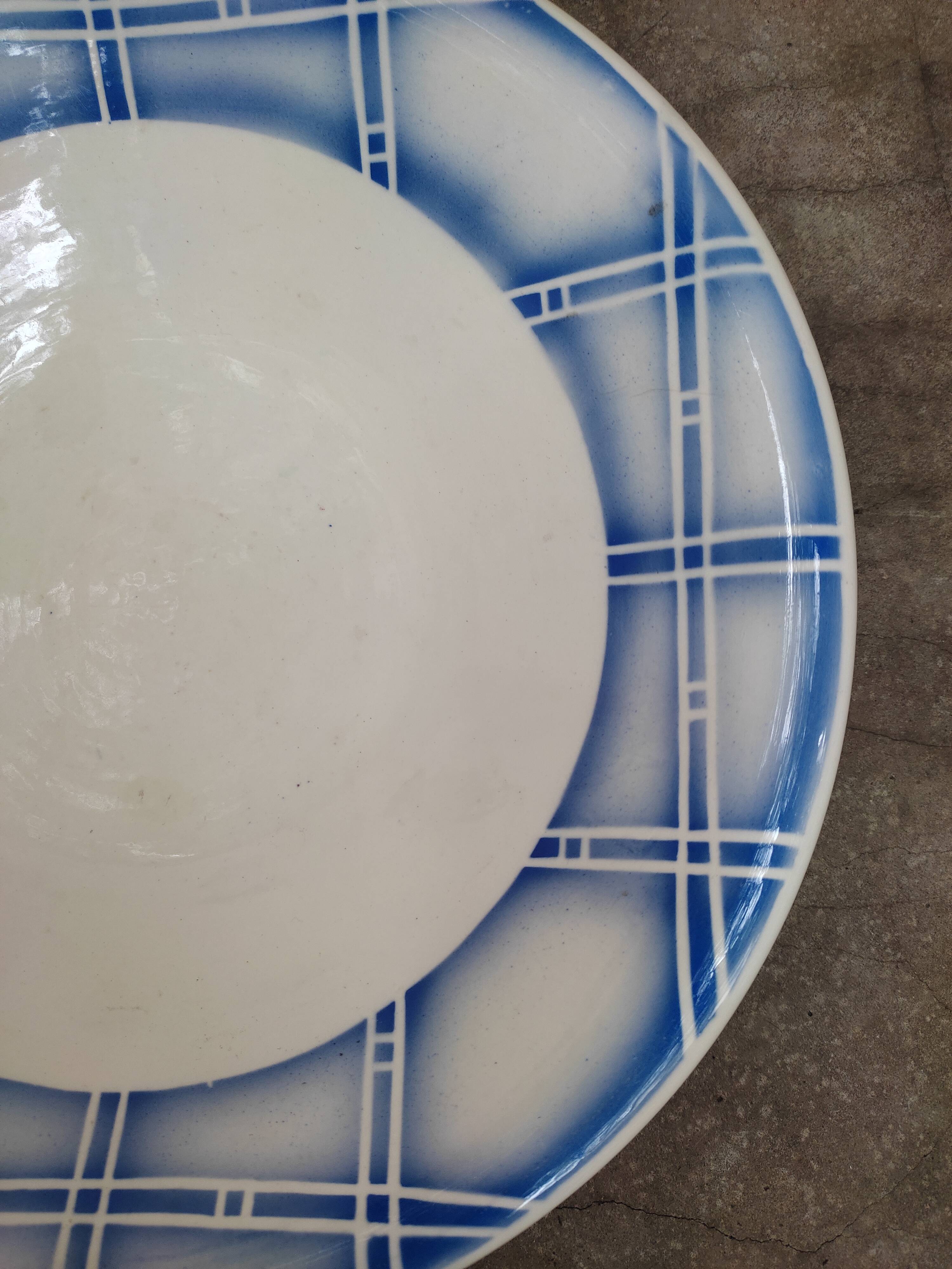 Semi hollow earthenware dish by Digoin