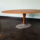 Czech vintage coffee table, wood and metal