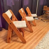 Set of three Kon-Tiki chairs designed by Gillis Lundgren, Ikea, Sweden, 197
