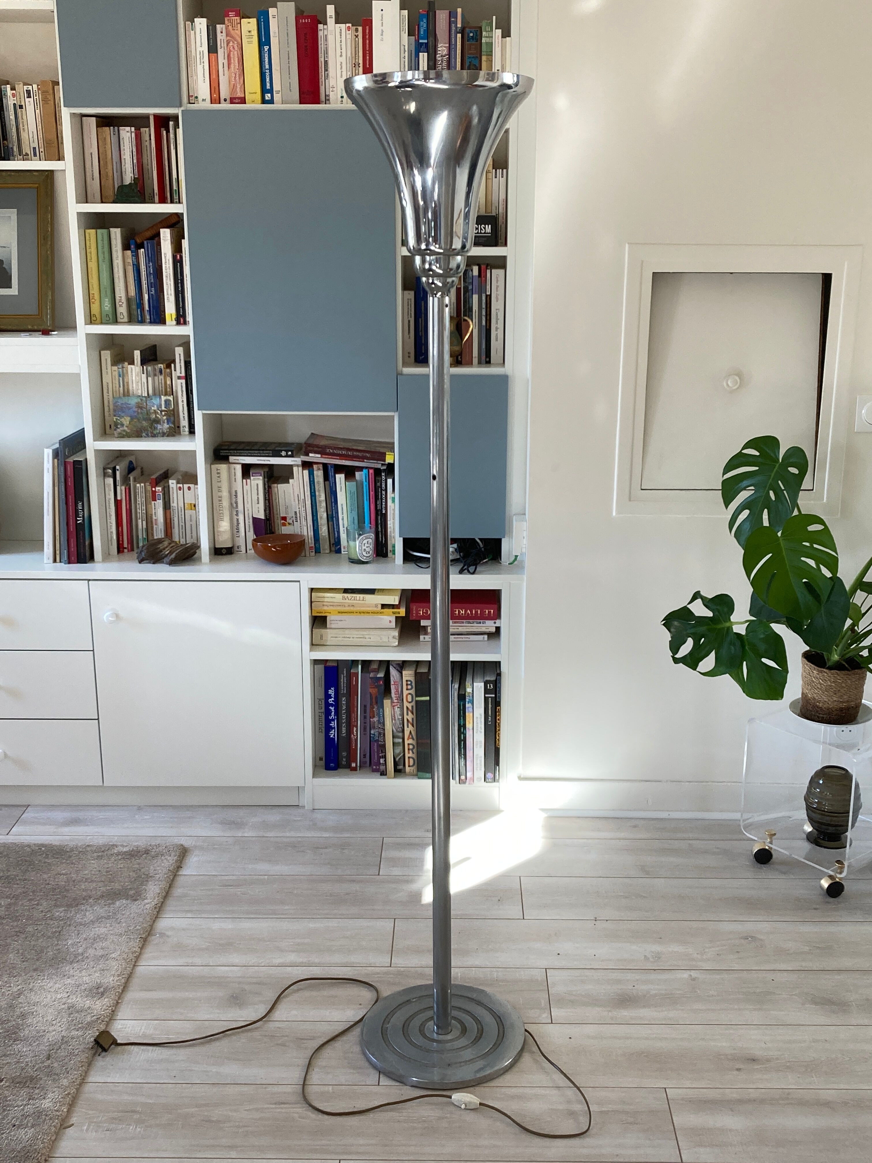 Lampadaire tulipe art deco