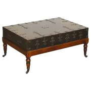 Large Coffee Table with Drawers on Both Sides by Theodore Alexander