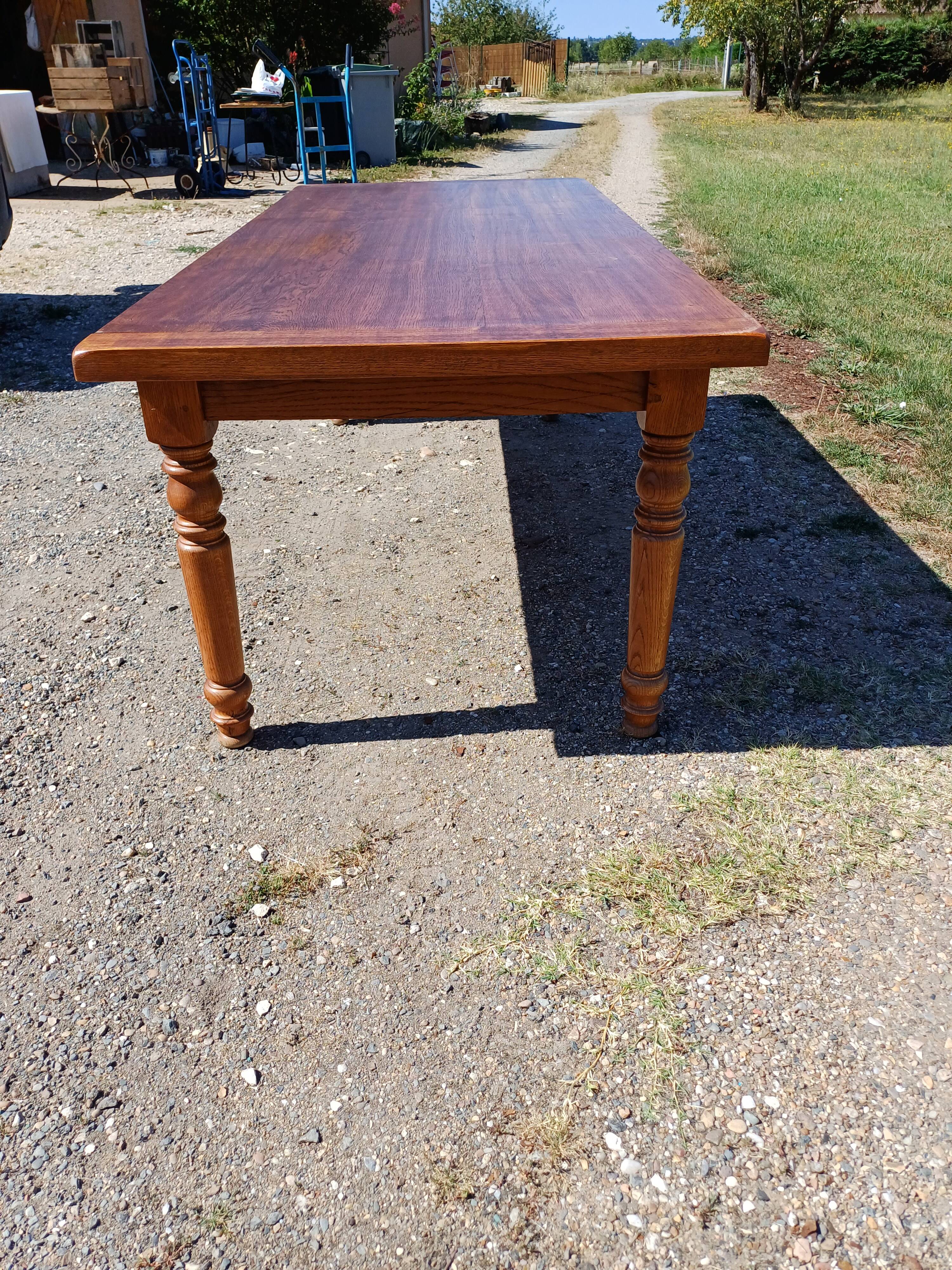 Oak Farmhouse Table