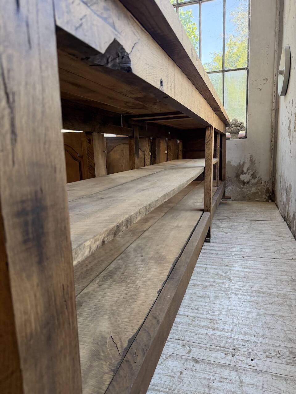 Rustic sideboard XXL 4m solid oak 1950