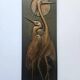 Rare Wall Wood Relief Sculpture of Herons, 1960s