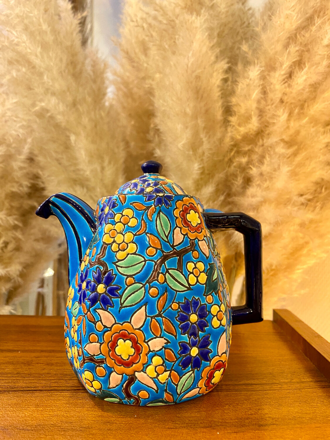 Coffee maker / pourer enamels of Longwy