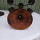Pair of 5-light metal candlesticks