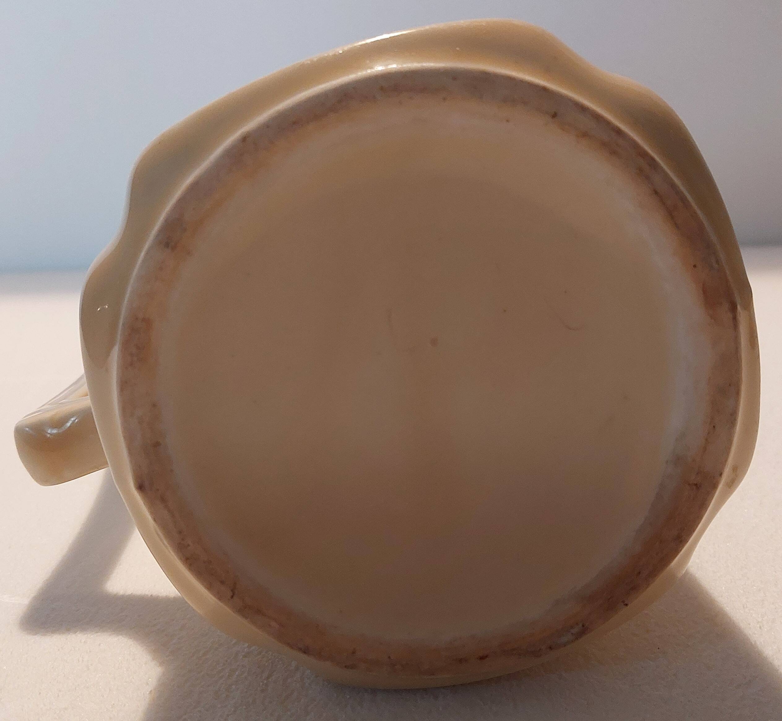 Beige art nouveau pitcher 19 century