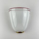White and Red Murano Wall Light by Itre, Italy, 1980s