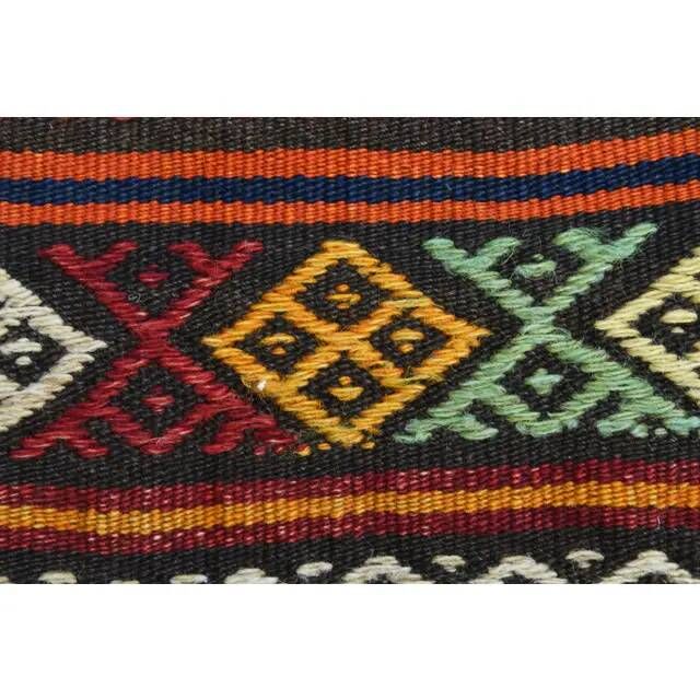 1970s vintage Turkish Oushak handmade wool cotton beige rug 73x292