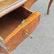 bureau plat ancien en marqueterie style louis xv