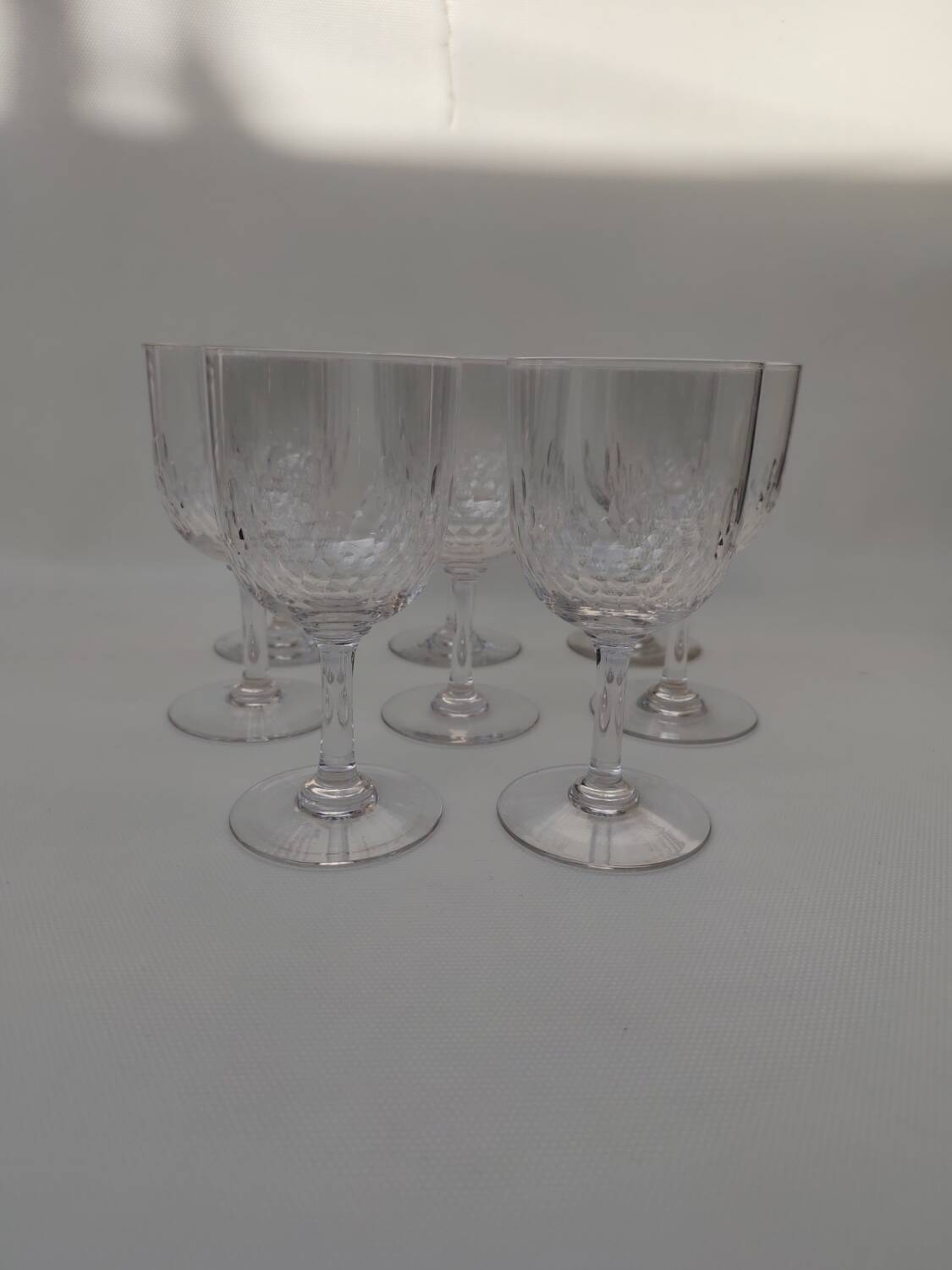 8 large Baccarat crystal glasses, Richelieu model.