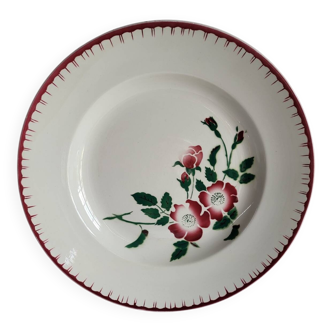 Large round serving platter sarreguemines, epernay model