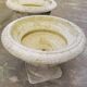 Pair of medicis vases in old reconstituted stone 1950s