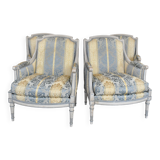 Set of 4 Louis XVI style bergère armchairs