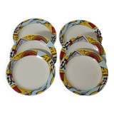 Set of 80's plates